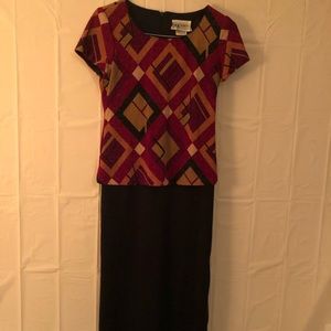 Women S.L. Fashions Round Neck dress